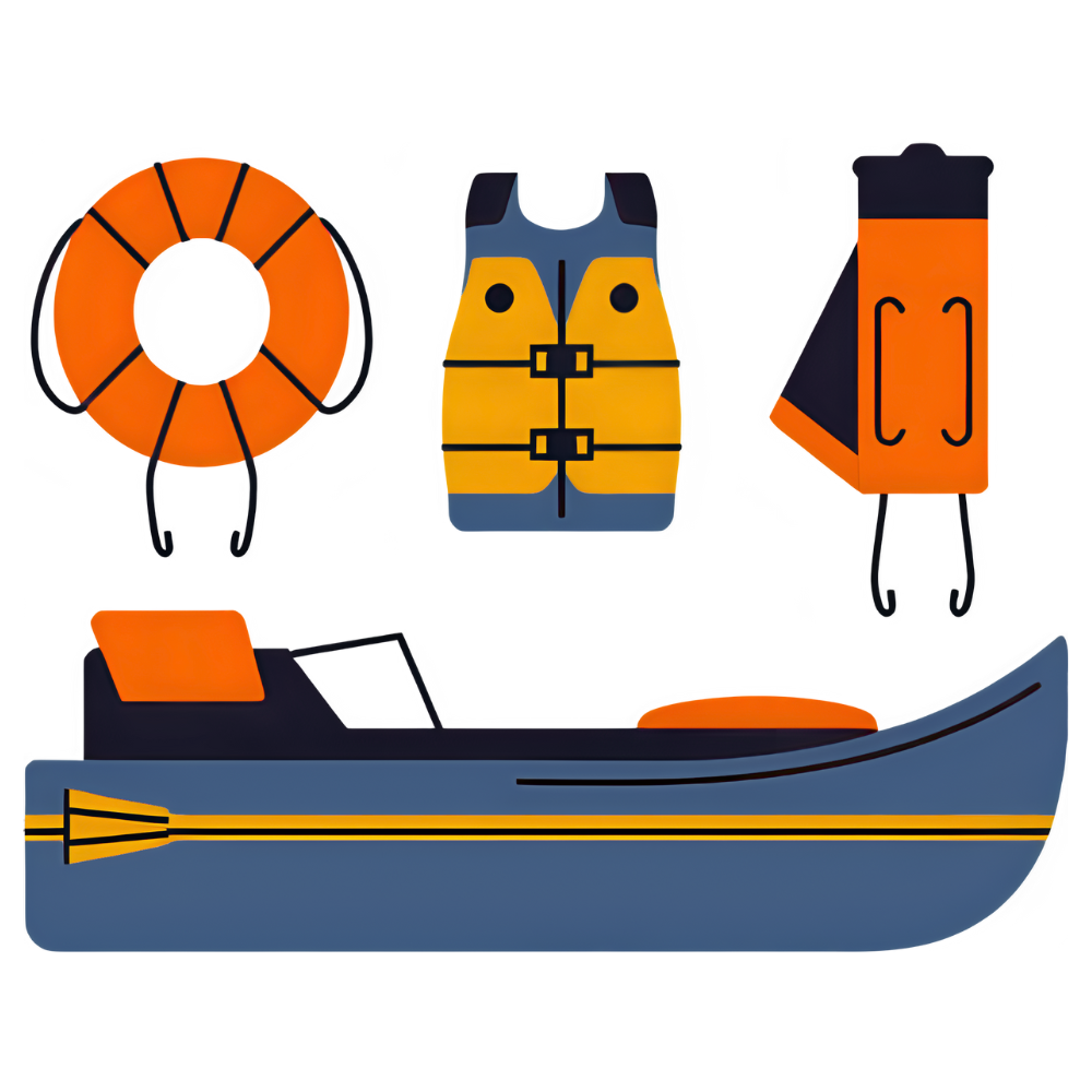 Boating safely icon