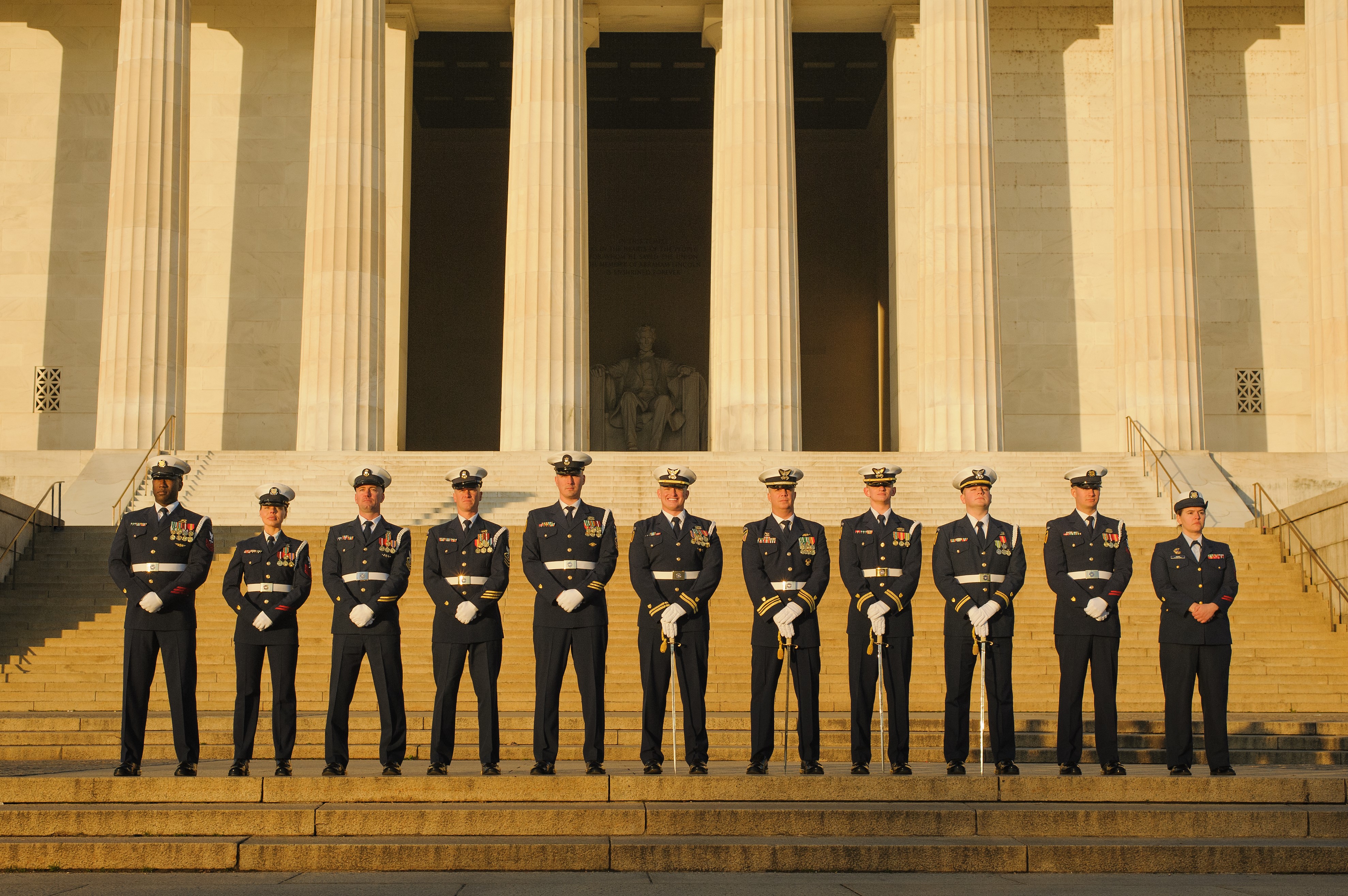 Image of Coast Guard honor guard.