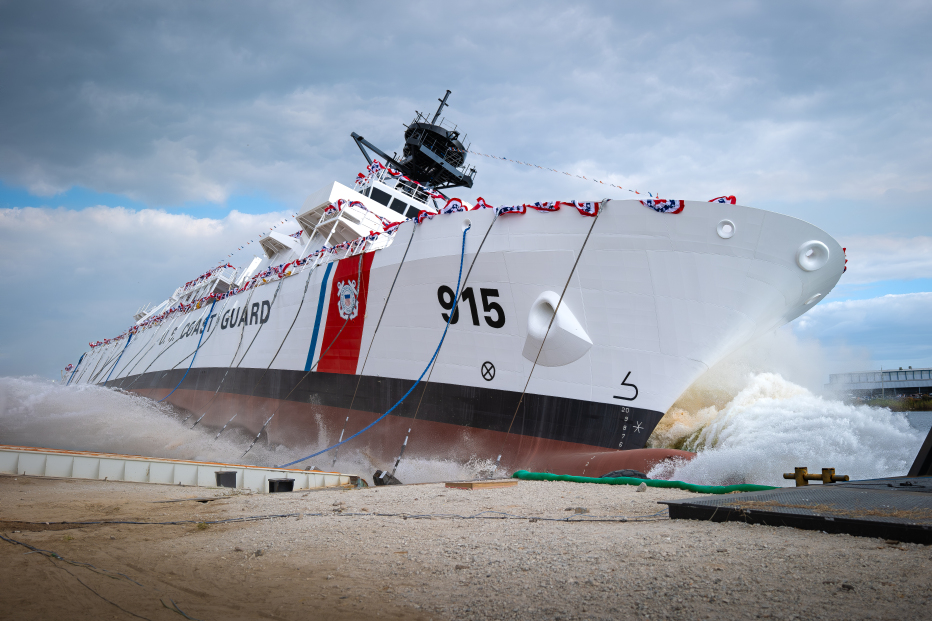 Coast Guard Cutter Argus christening ceremony in Panama City, Florida 