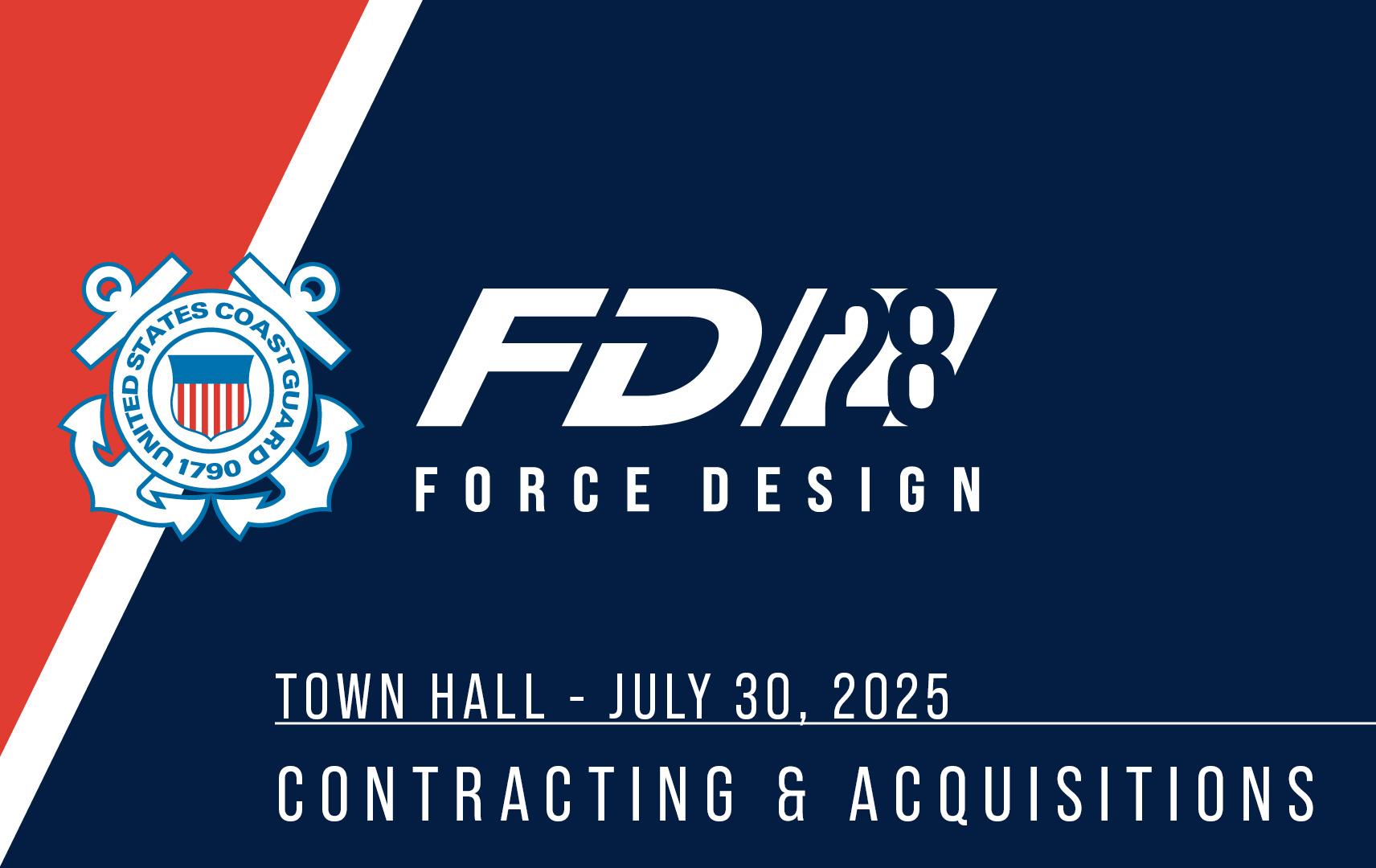 FD2028 - TOWN HALL VIDEO - CONTRACTING AND ACQUISITIONS CAMPAIGN (CAC REQUIRED)