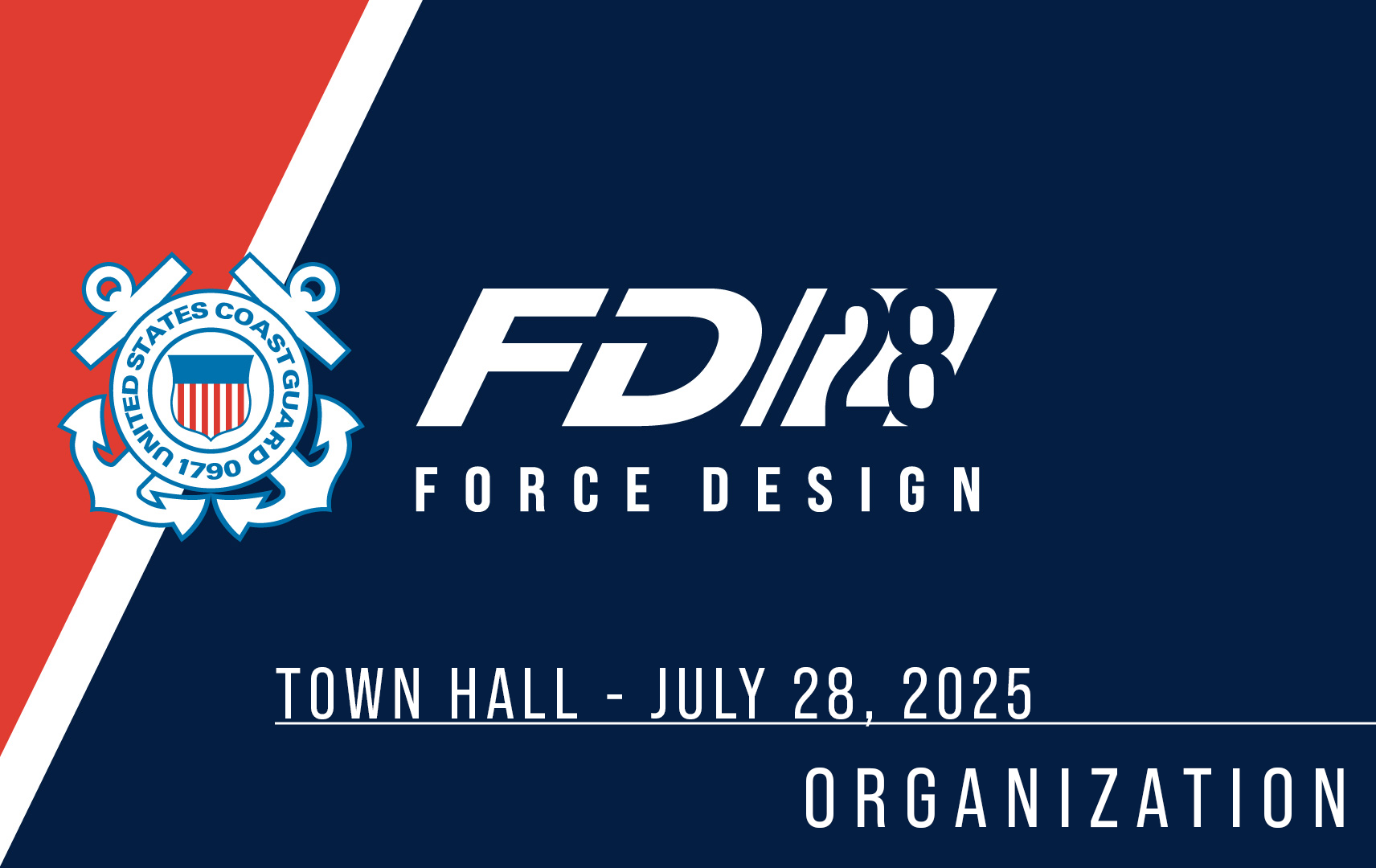 FD2028 - TOWN HALL VIDEO - ORGANIZATION CAMPAIGN (CAC REQUIRED)