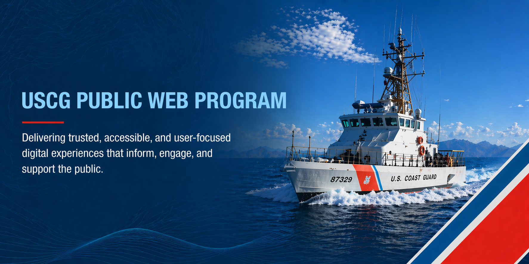 U.S. Coast Guard Public Web Program banner