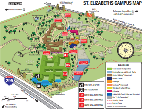 St. Elizabeths campus map. St. Elizabeths campus map.