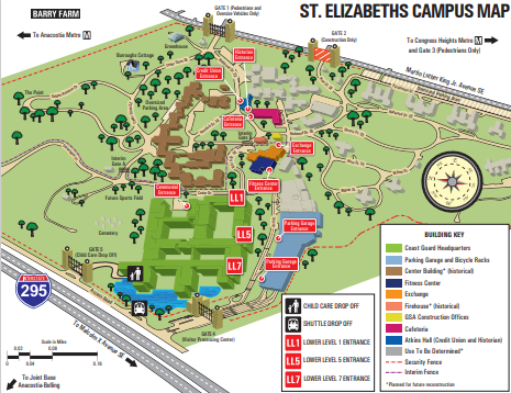 St. Elizabeths campus map.